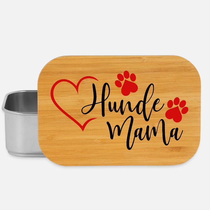 Hunde Mama  - Lunch Box - Silber