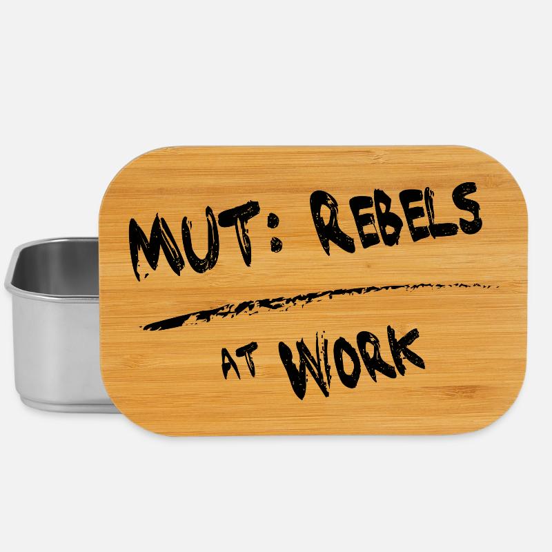 MUT Rebels schwarz - Lunch Box - Silber