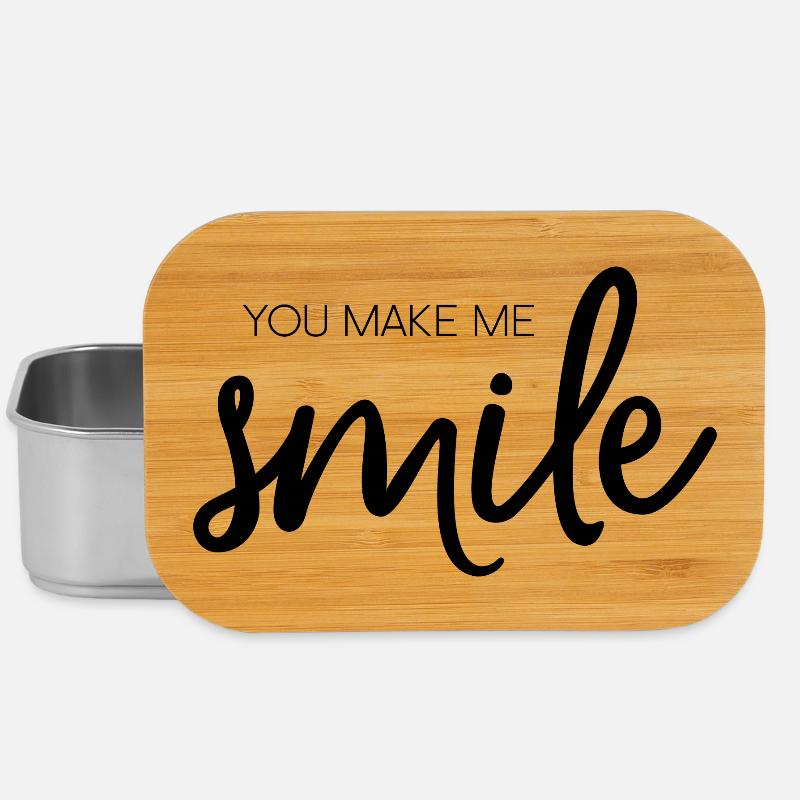 You Make Me Smile - Lunch Box - Silber