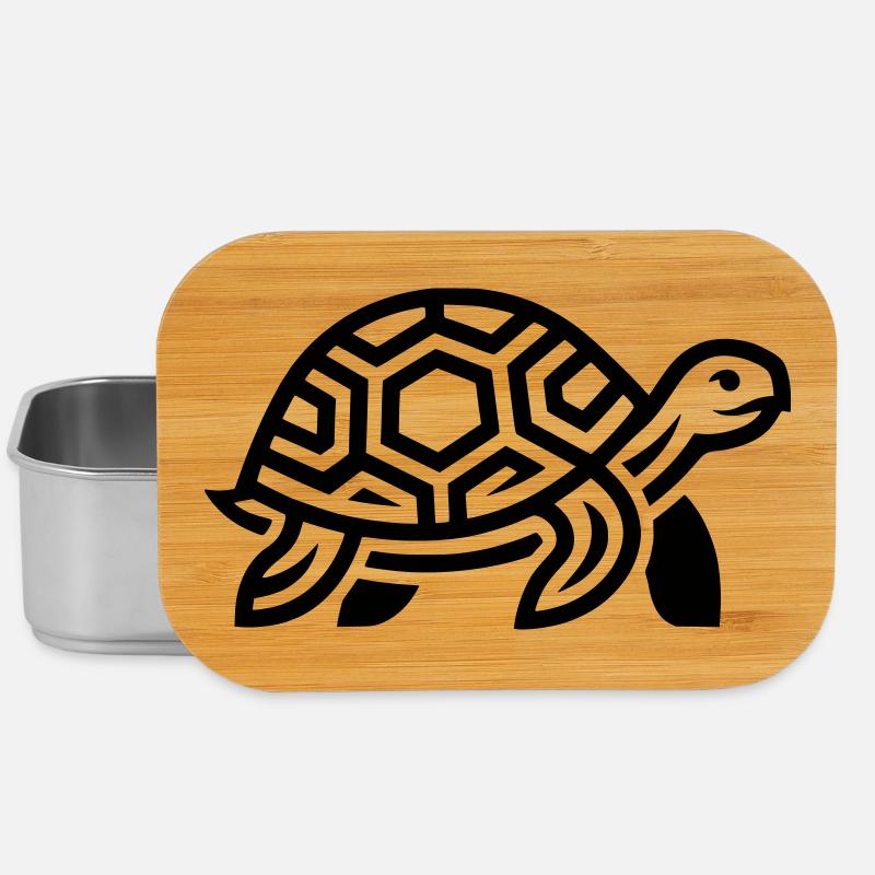 Schildkröte - Lunch Box - Silber