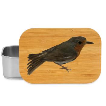 Rotkehlchen - Lunch Box - Silber - Vorne