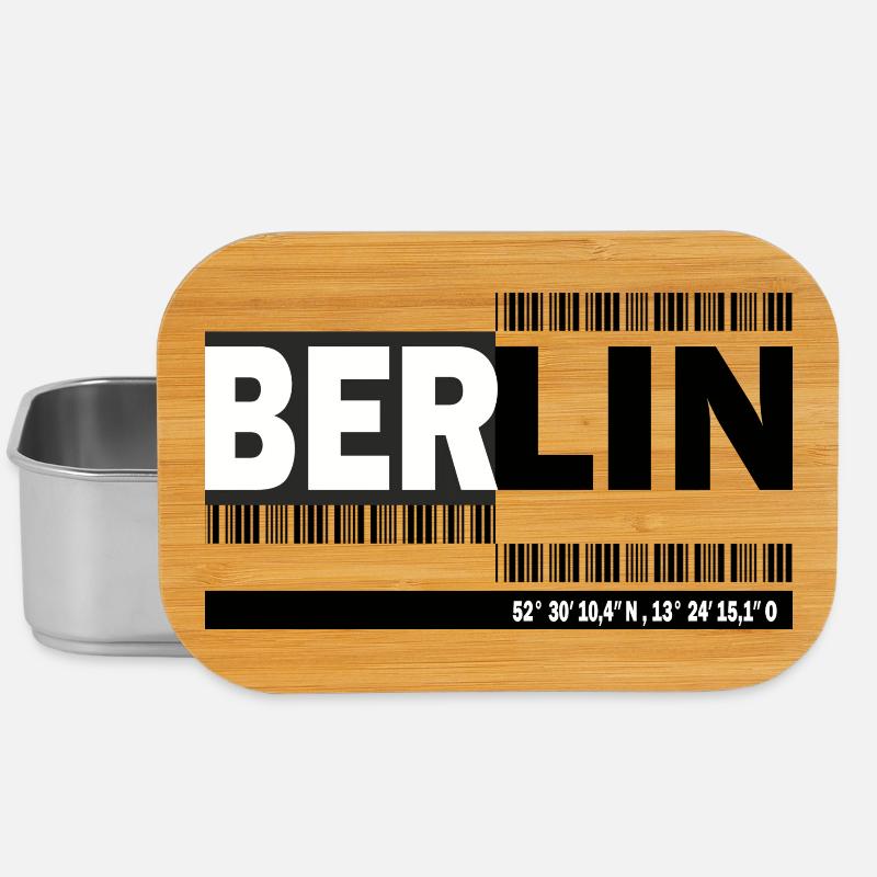 BERLIN - Barcode - Lunch Box - Silber