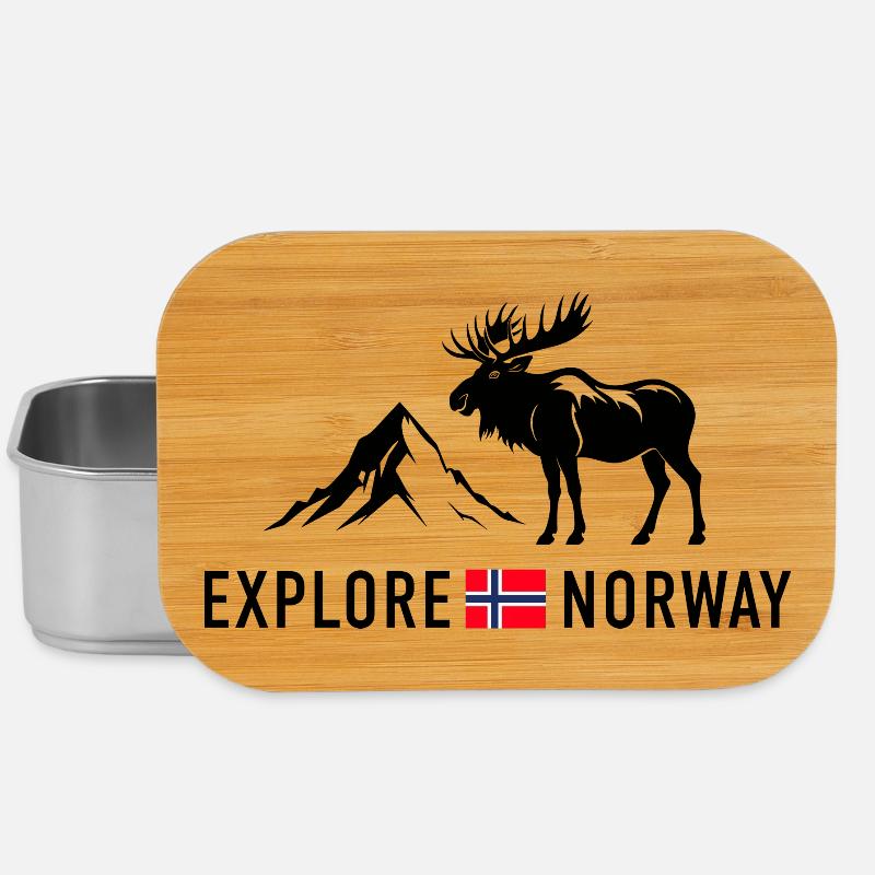 Explore Norway | Scandinavia Norway Mountains Nature - Lunch Box - silver
