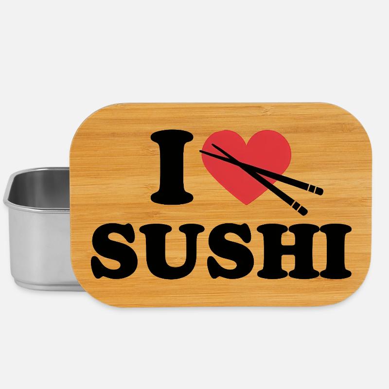 Citation d'un amateur de sushis - Boîte à goûter - argent