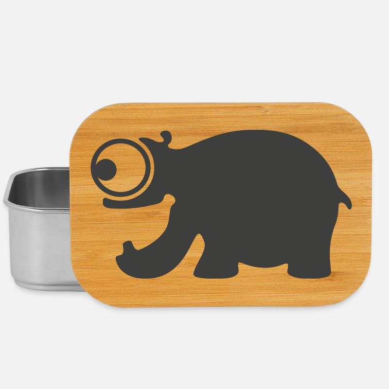 Drôle d’hippopotame - Boîte à goûter - argent