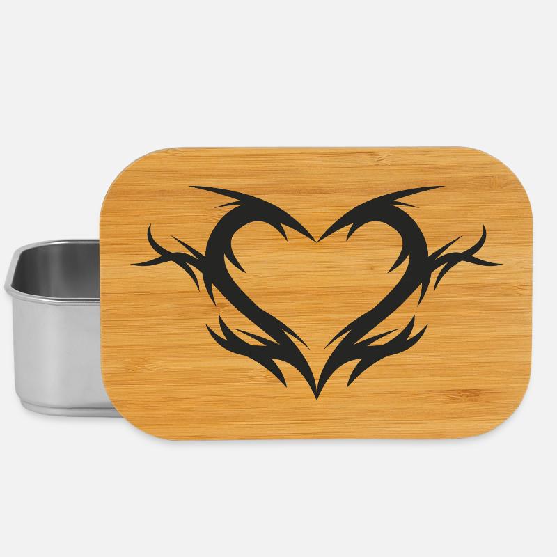 Stammesherz - Lunch Box - Silber