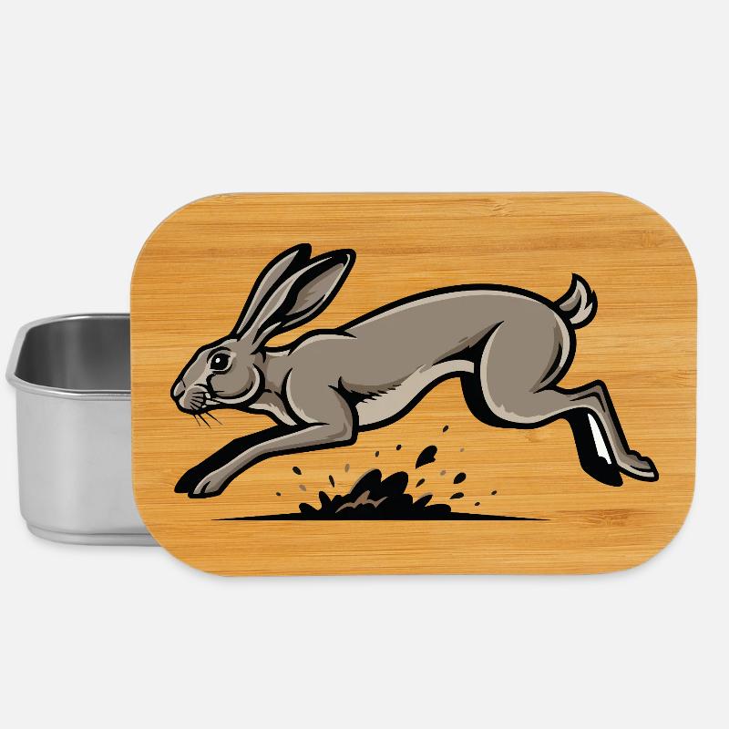 Wild Hare Hare Speed Race Nature - Lunch Box - silver