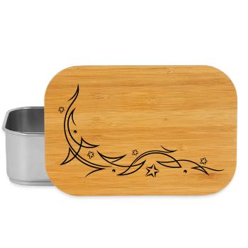 Tribal avec des étoiles - Boîte à goûter - argent - Devant
