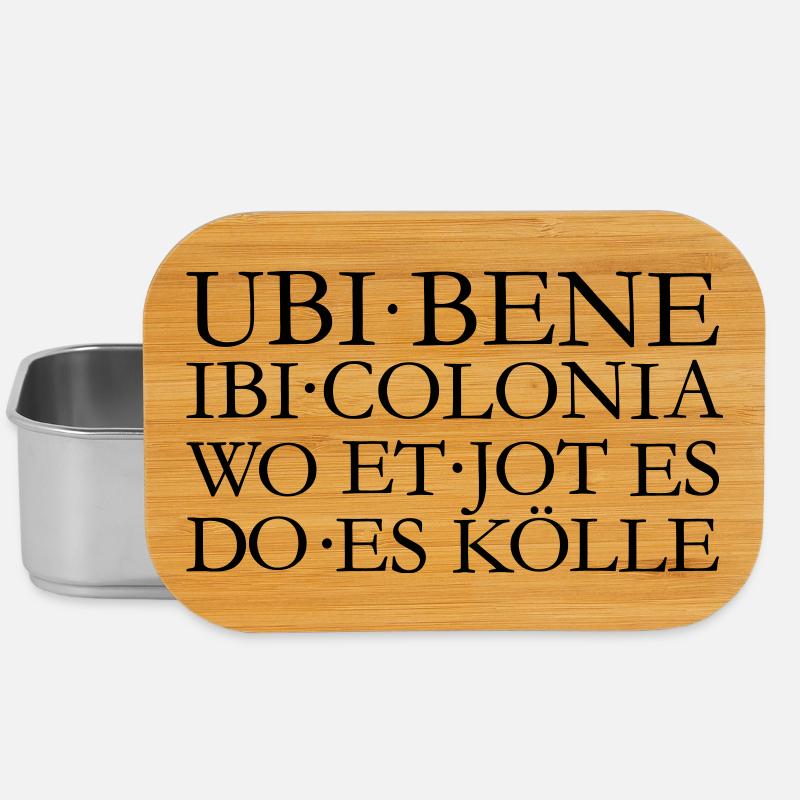 UBI BENE IBI COLONIA Kölsch Köln Design - Lunch Box - Silber