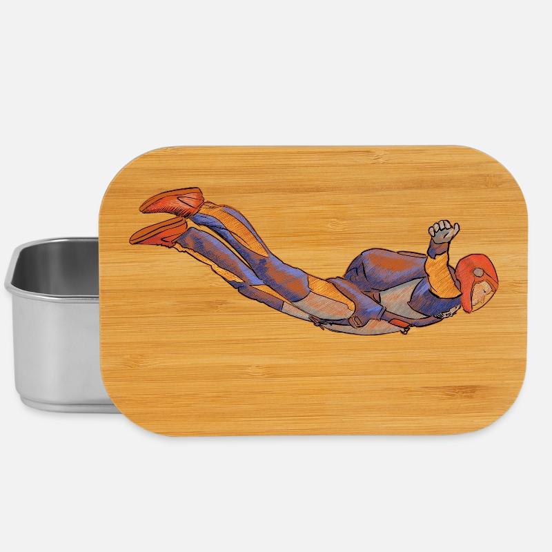 Skydiving - Lunch Box - Silber