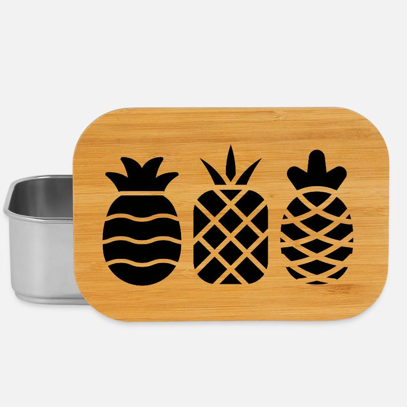 Ananas sans fioritures - Boîte à goûter - argent