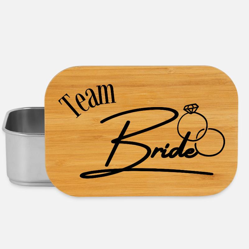 Team Bride - Lunch Box - Silber