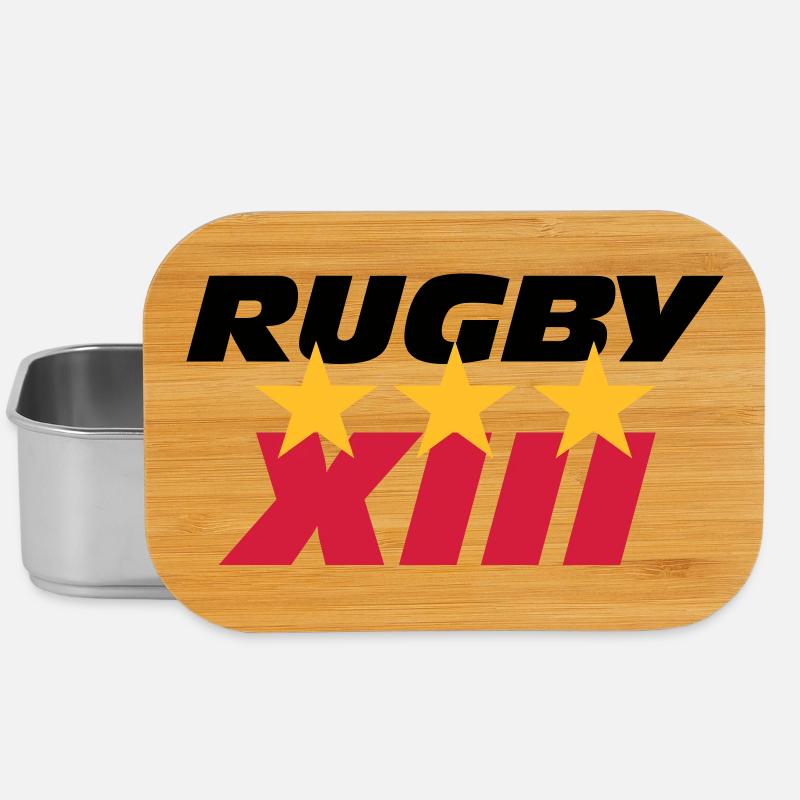 Rugby XIII - Boîte à goûter - argent