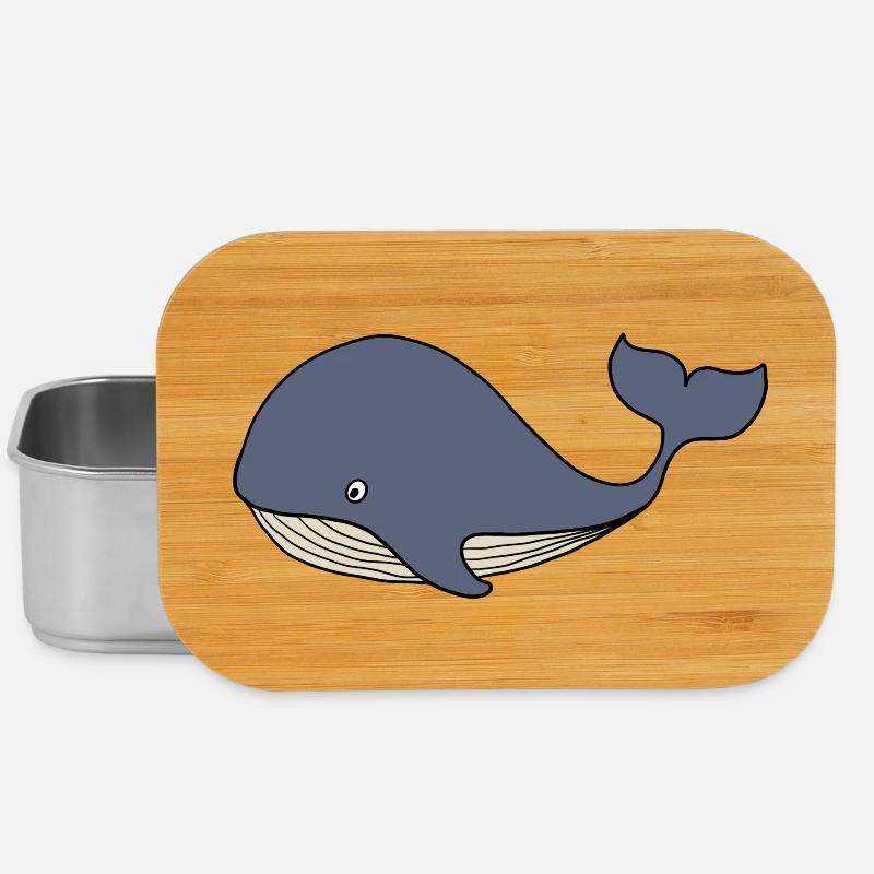Wal Blauwal Kinder - Lunch Box - Silber