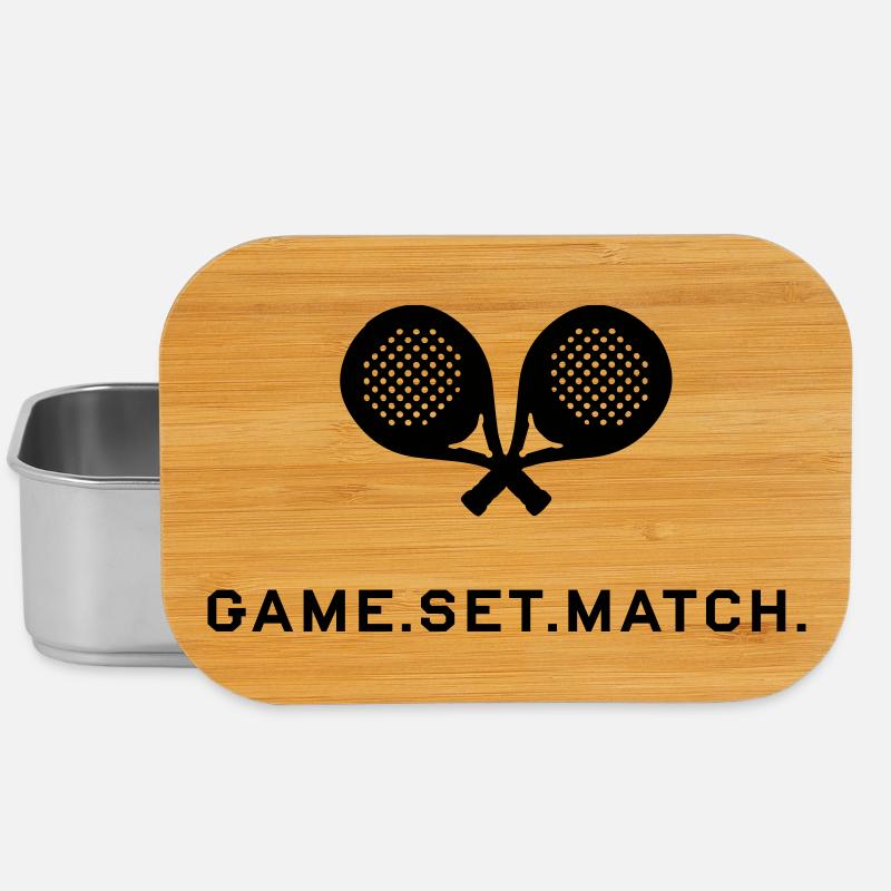 Game Set Match Padel - Lunch Box - silver
