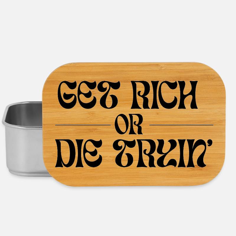 Graphic font with tribal elements - Lunch Box - silver