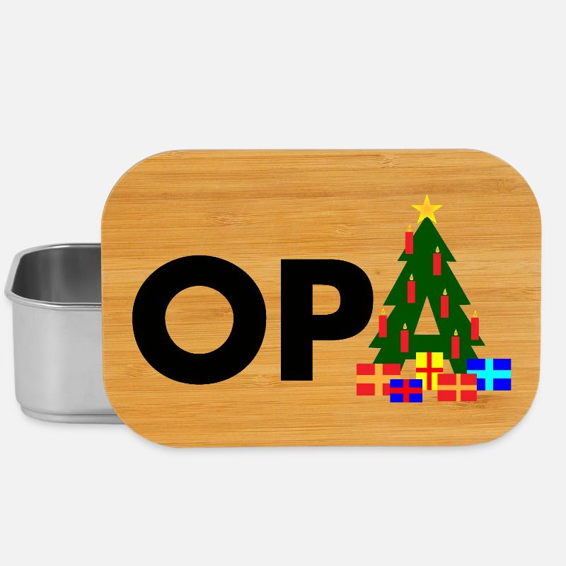 Opa Weihnachtsbaum - Lunch Box - Silber