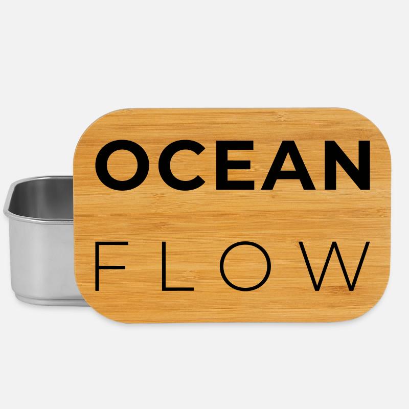 OCEAN FLOW - Minimalist Atlantic Design - Boîte à goûter - argent