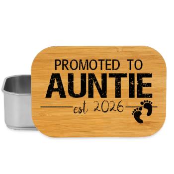 Promue tante tante 2026 Tante Cadeau - Boîte à goûter - argent - Devant