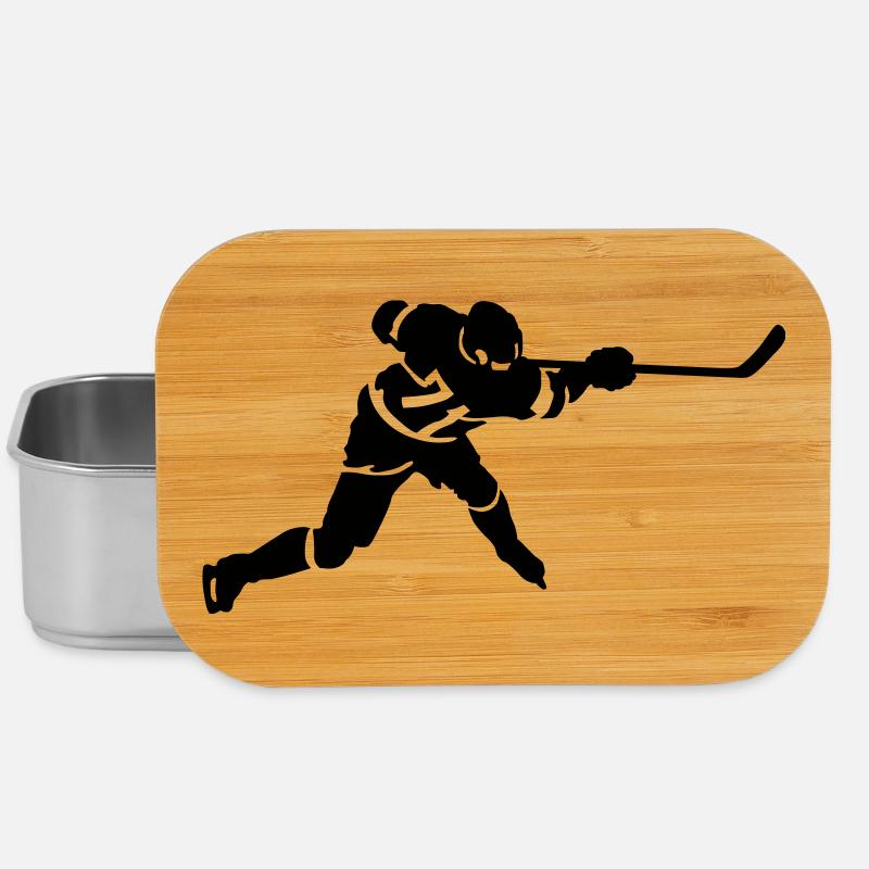 Eishockey - Lunch Box - Silber