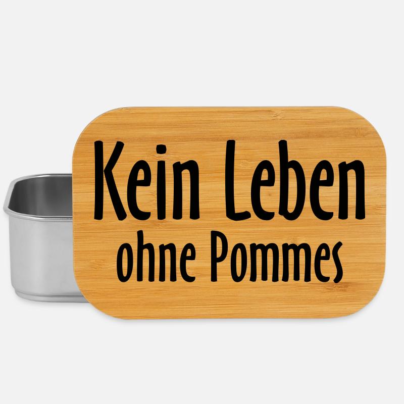 Kein Leben ohne Pommes - Lunch Box - Silber
