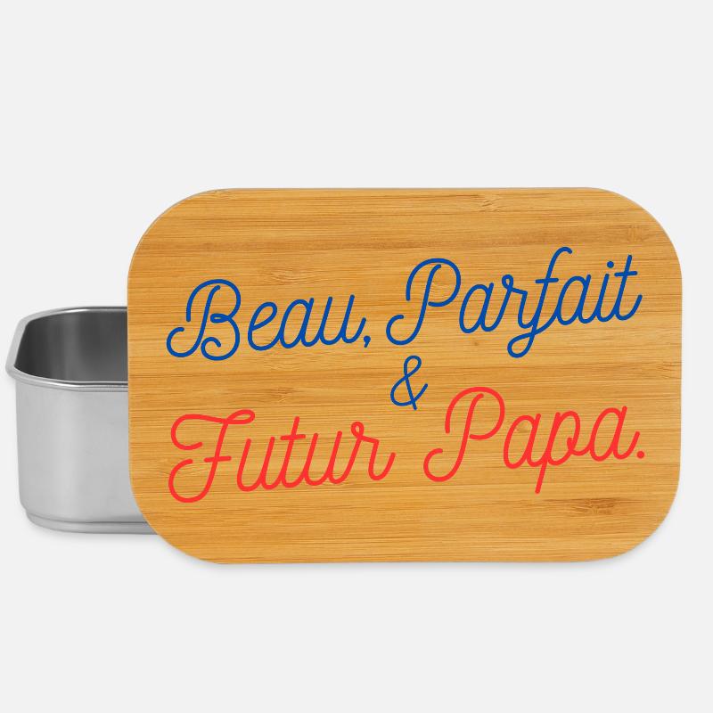 Cadeau original pour Futur Papa - Boîte à goûter - argent