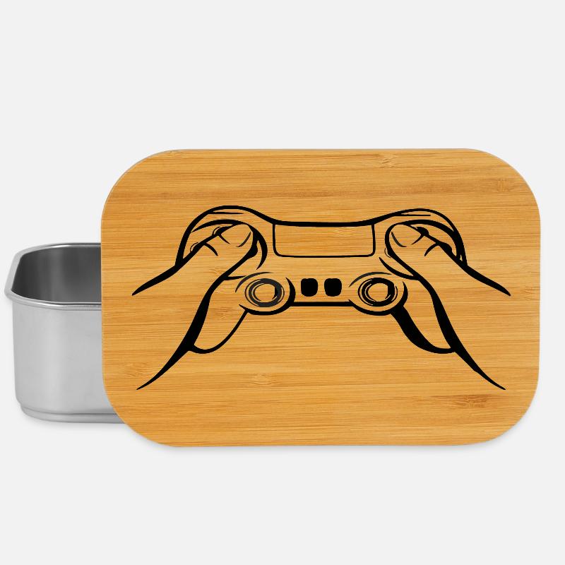 Gamecontroller black - Lunch Box - silver