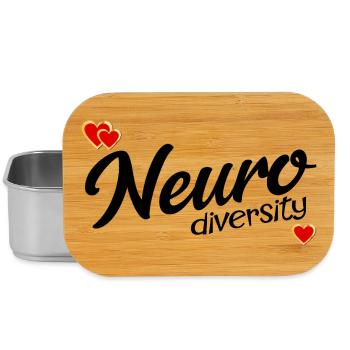Inklusion Neurodiversität Herz - Lunch Box - Silber - Vorne