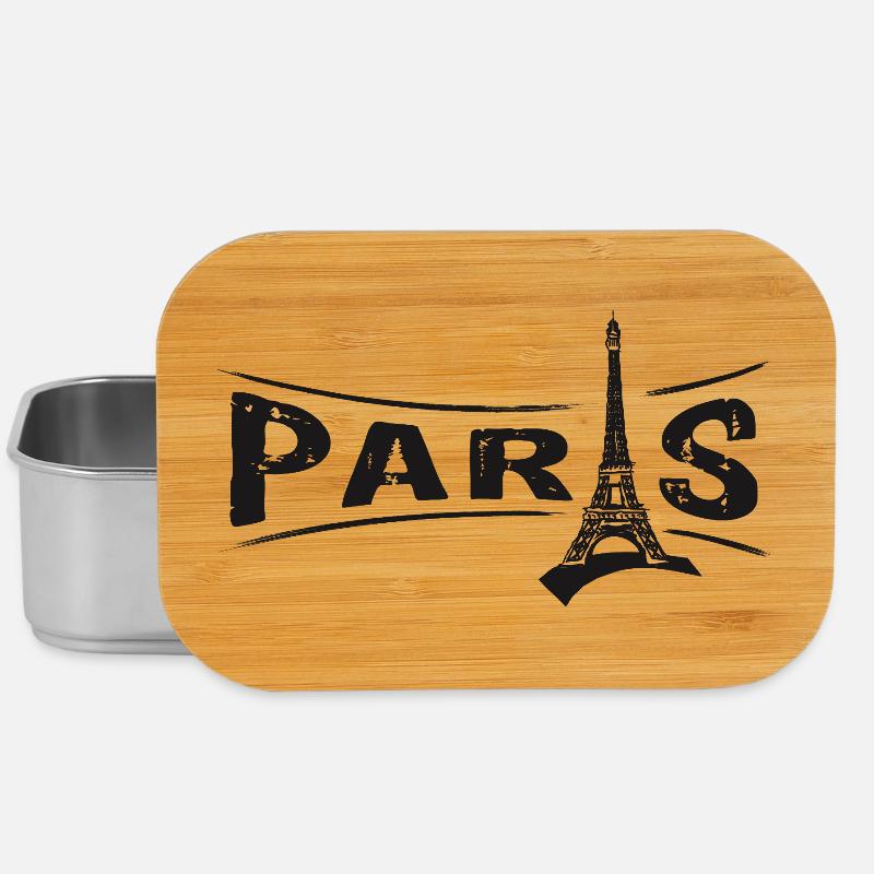 PARIS mit Eiffelturm - Lunch Box - Silber
