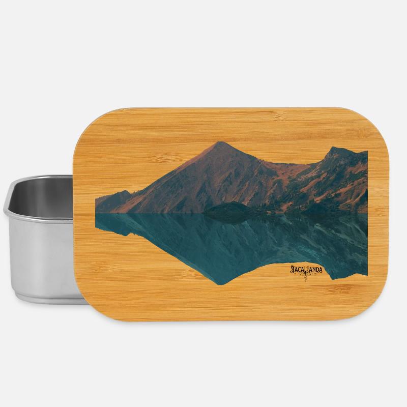 Jacaranda Mountain Mirror - Lunch Box - silver