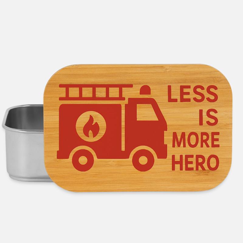 Firefighters - Less is more Hero - Lunch Box - silver