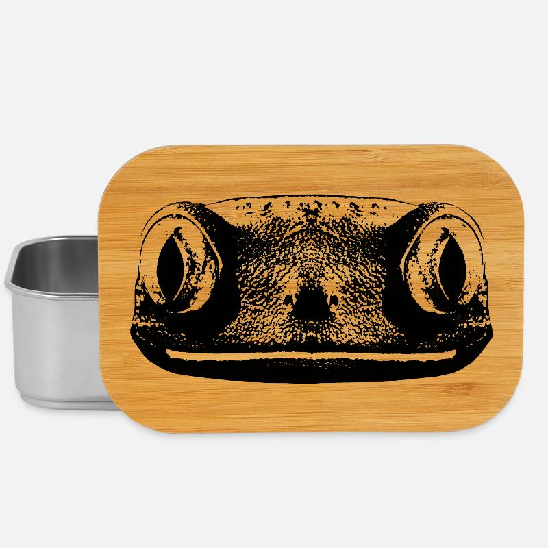 Gecko / Frog - Lunch Box - silver