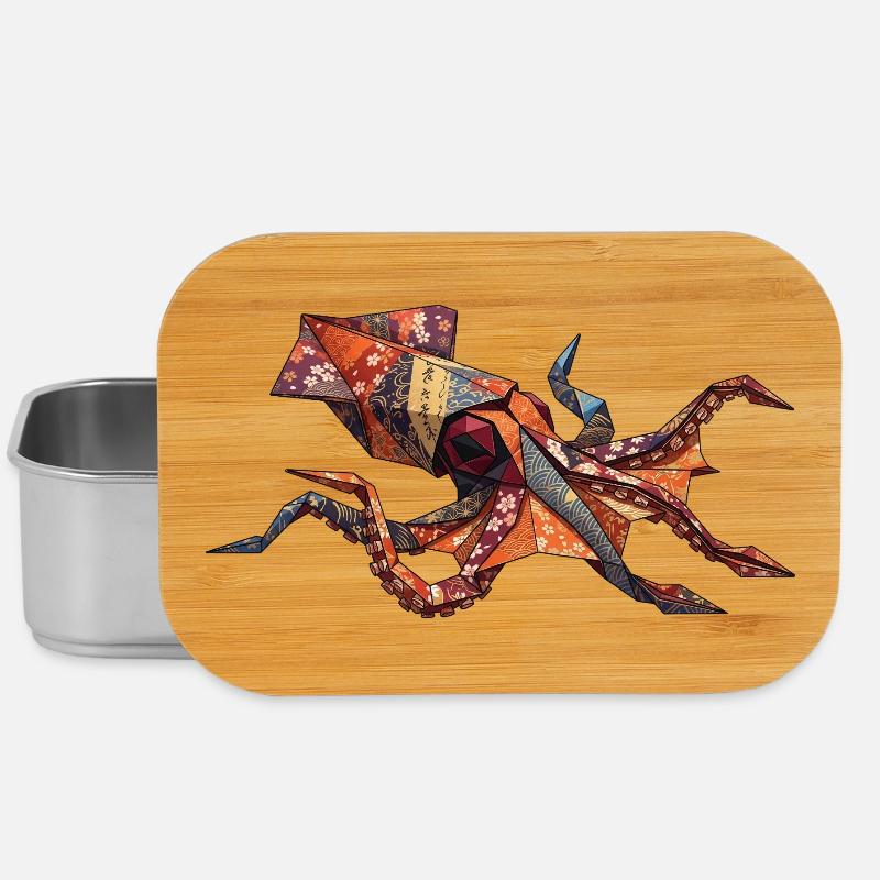 Origami-Krabben-Patchwork - Lunch Box - Silber