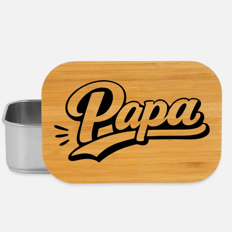 Papa - Boîte à goûter - argent