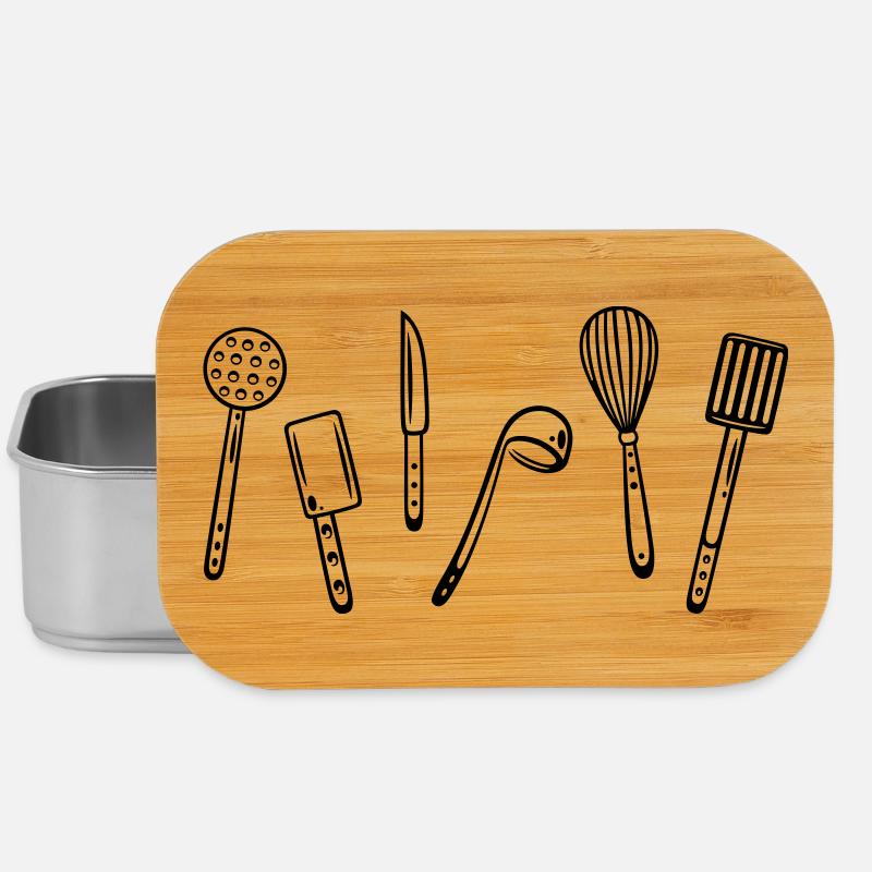 Küche, kochen, Utensilien - Lunch Box - Silber