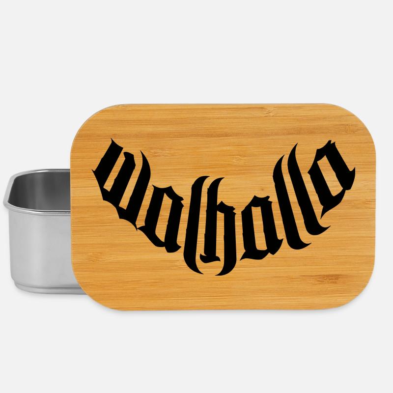 walhalla vikings viking sticker wikinger sticker - Lunch Box - Silber