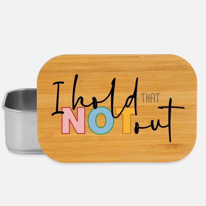 I hold that not out - Lunch Box - silver