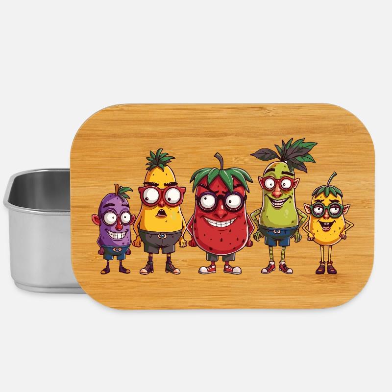 Obst - Lunch Box - Silber