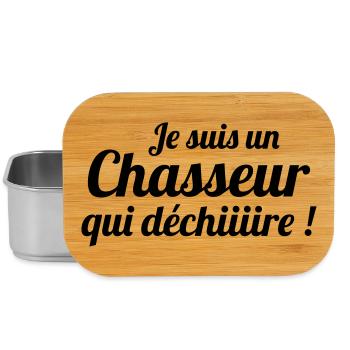 Je suis un chasseur qui déchire - Boîte à goûter - argent - Devant