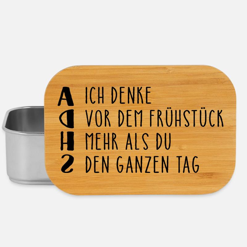 Provocative ADHD saying - Lunch Box - silver