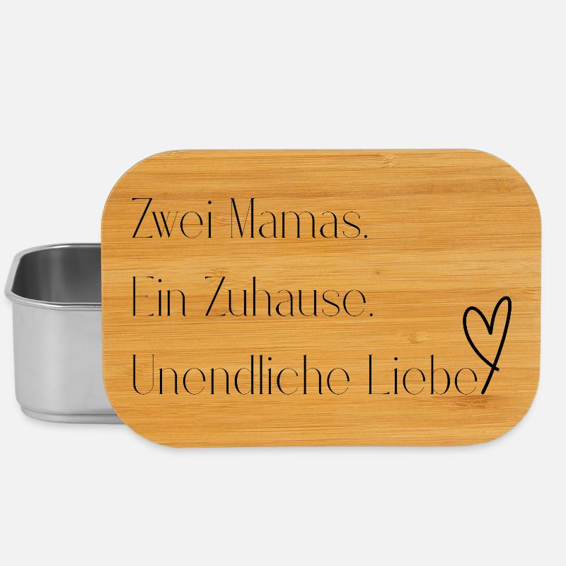 Zwei Mamas. Ein Zuhause. Unendliche Liebe. - Lunch Box - Silber