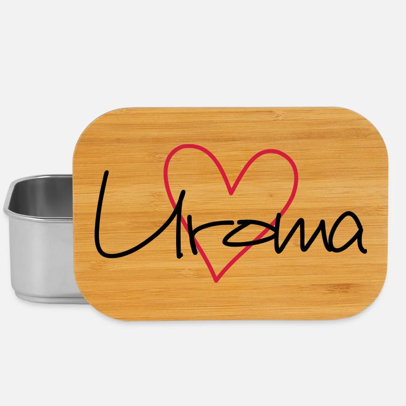 Uroma Herz Liebe werdende Oma Geschenk - Lunch Box - Silber