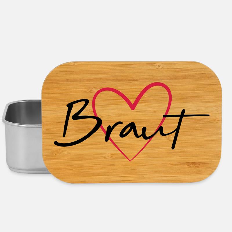 Braut Herz Junggesellinnenabschied - Lunch Box - Silber