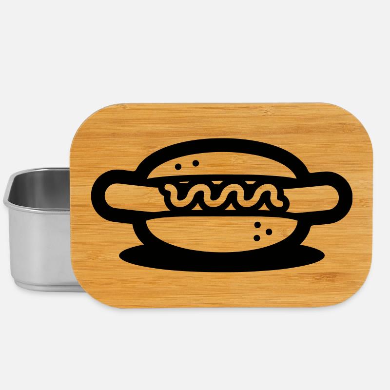 hotdog - Lunch Box - Silber