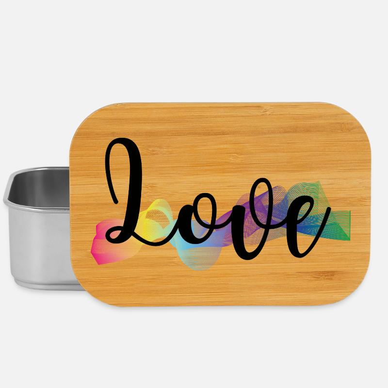 Love bunt - Lunch Box - Silber