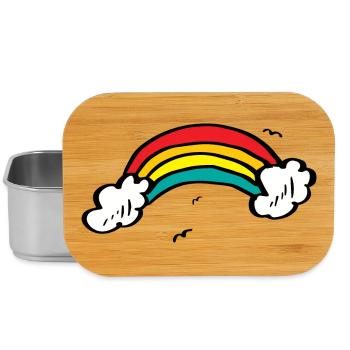 Vivid Rainbow Arc - Lunch Box - silver - Front