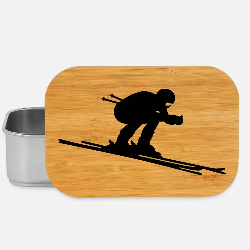 Ski - Lunch Box - Silber