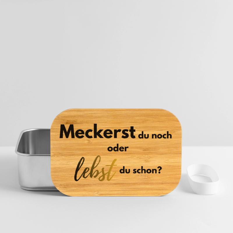 Meckerst du noch oder lebst du schon farbig Lunch Box