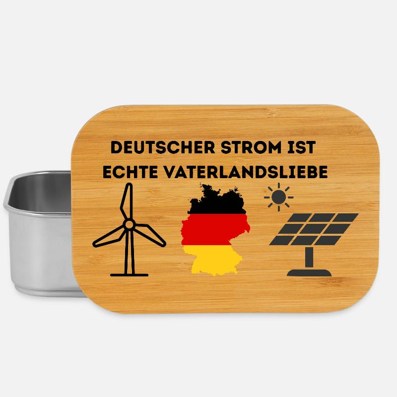 Deutscher Strom Vaterlandsliebe - Lunch Box - Silber