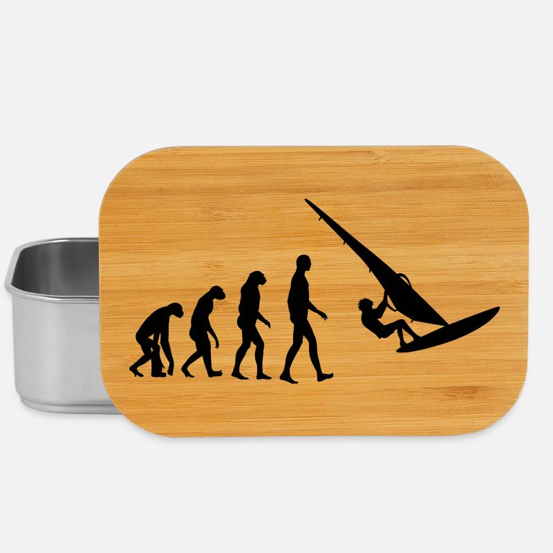 Windsurfen / Windsurfer / Windsurf / Windsurfing - Lunch Box - Silber